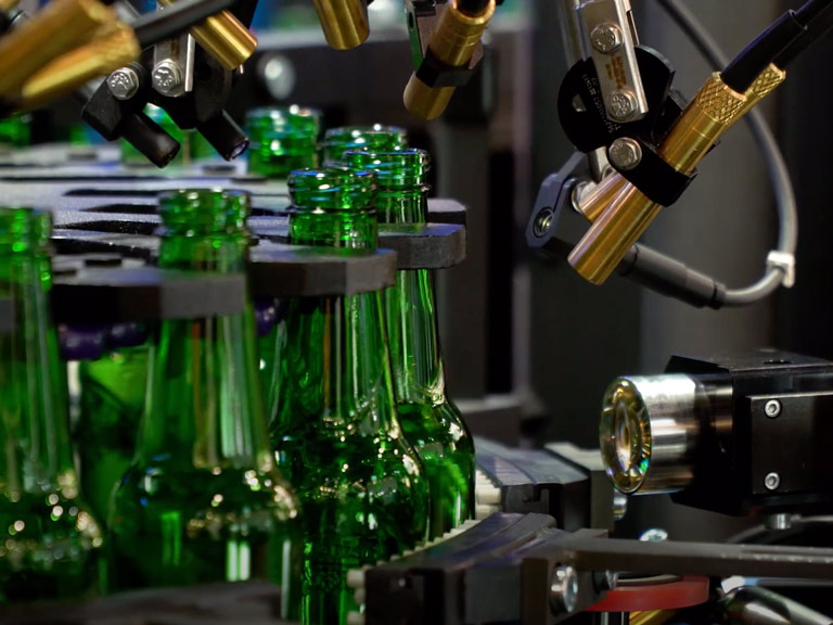 3d-metrology stop and roate maschine Glass Industry