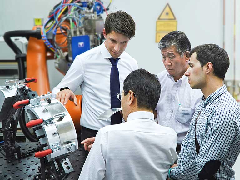 Mitarbeiter in der Produktion