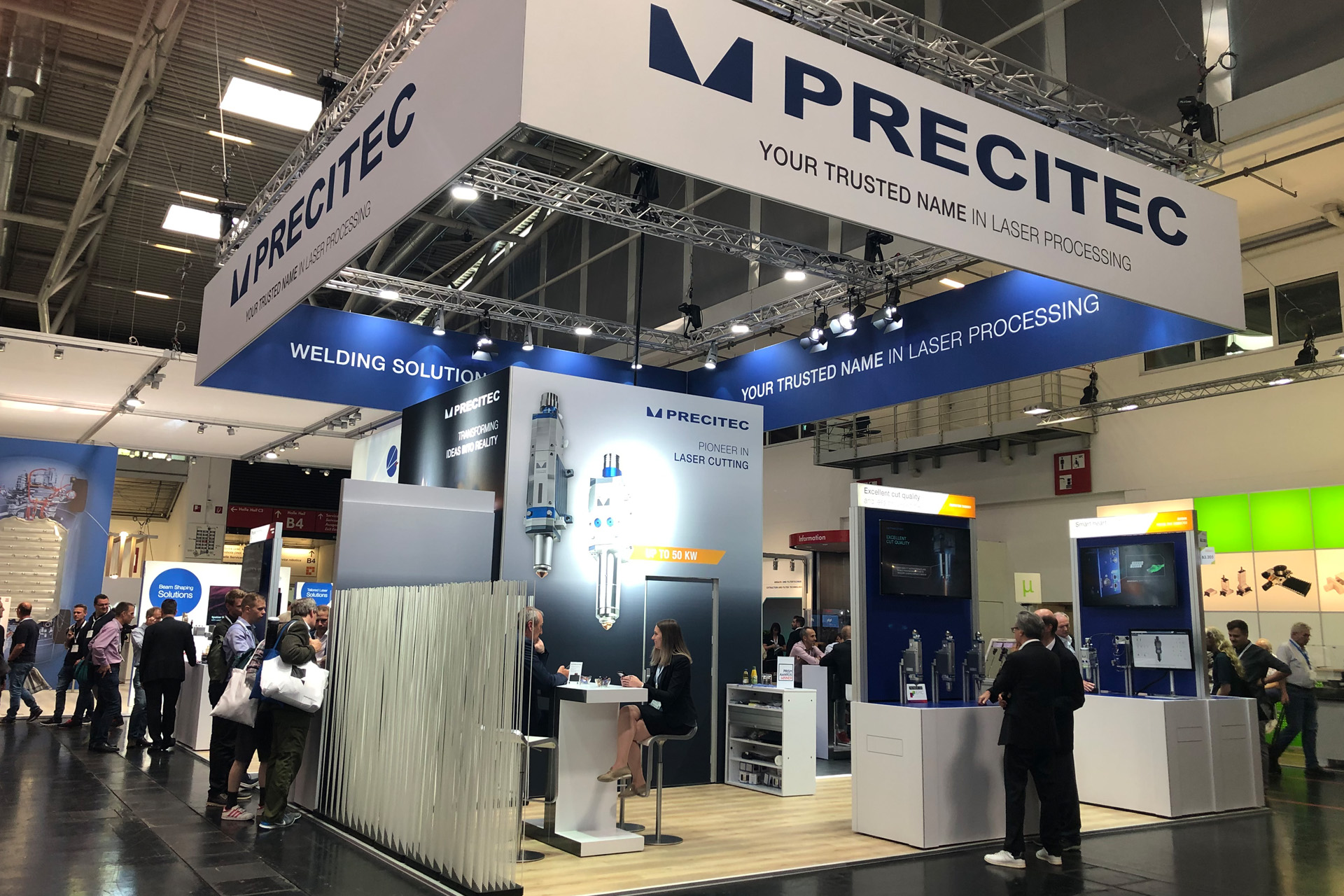 Precitec 在激光光子学世界展示了输出功率为 50 kW 的 ProCutter 2.0